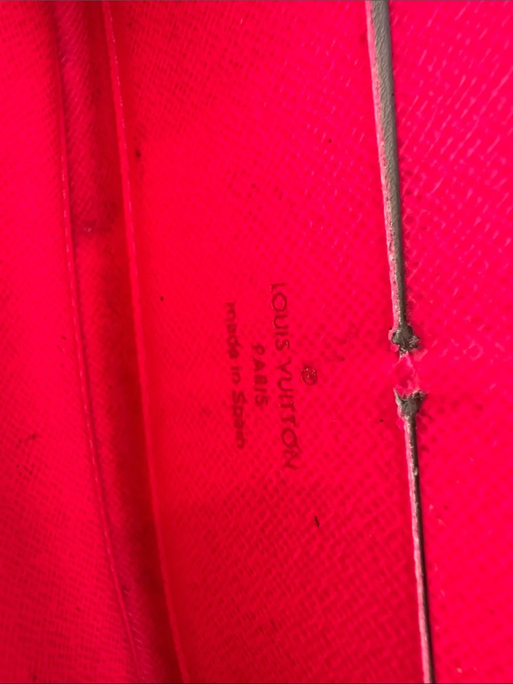 Louis Vuitton Black & Pink Graffiti Zip Phone Case Vintage